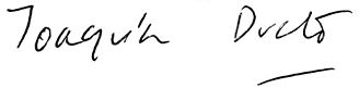 Signature of Joaquin Duato, Chairman of the Board and Chief Executive Officer (signature)