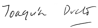 Signature of Joaquin Duato, Chairman of the Board and Chief Executive Officer (signature)