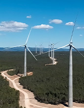 Advancing environmental health - Landscape with wind mills (photo)